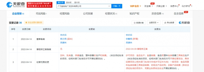 宗馥莉接掌娃哈哈广发饮料董事 农业板块或迎新布局